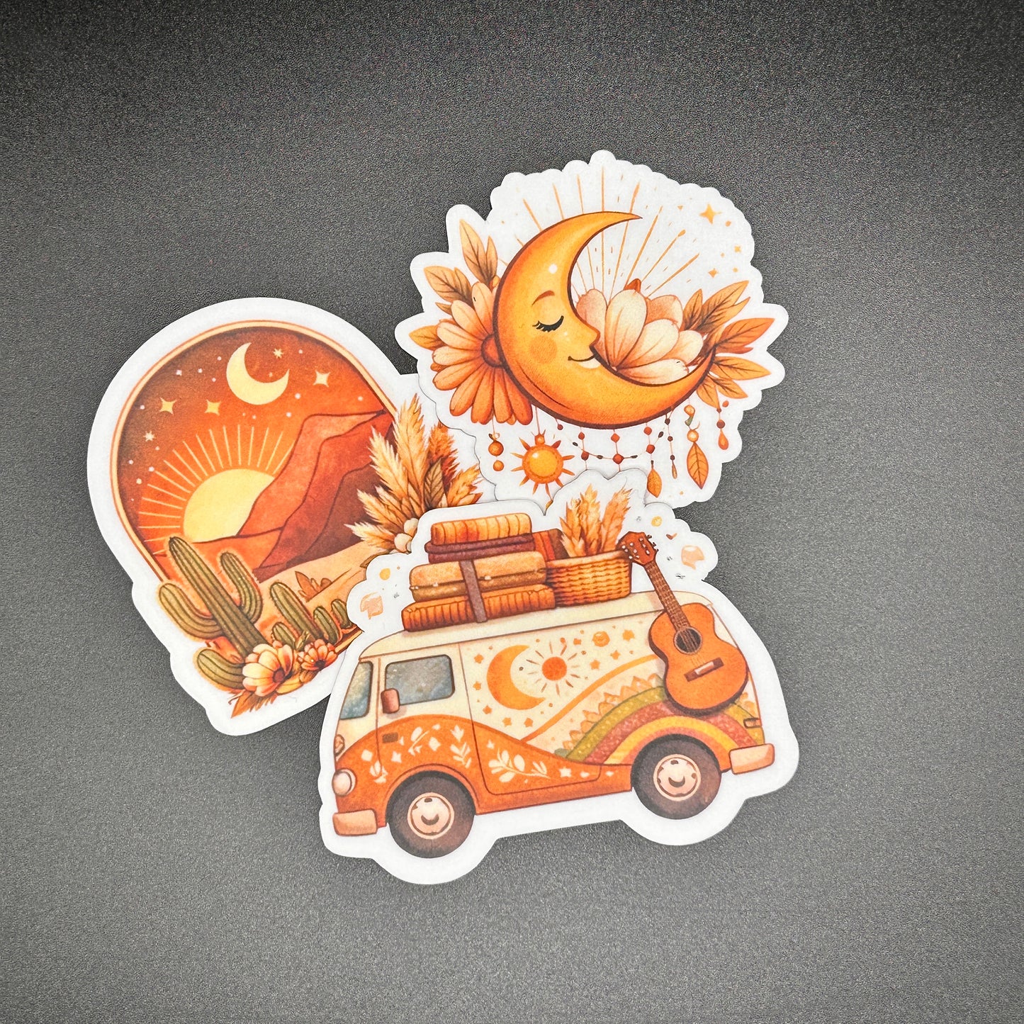Peace & Adventure Stickers (Boho Style)-Waterproof 3"
