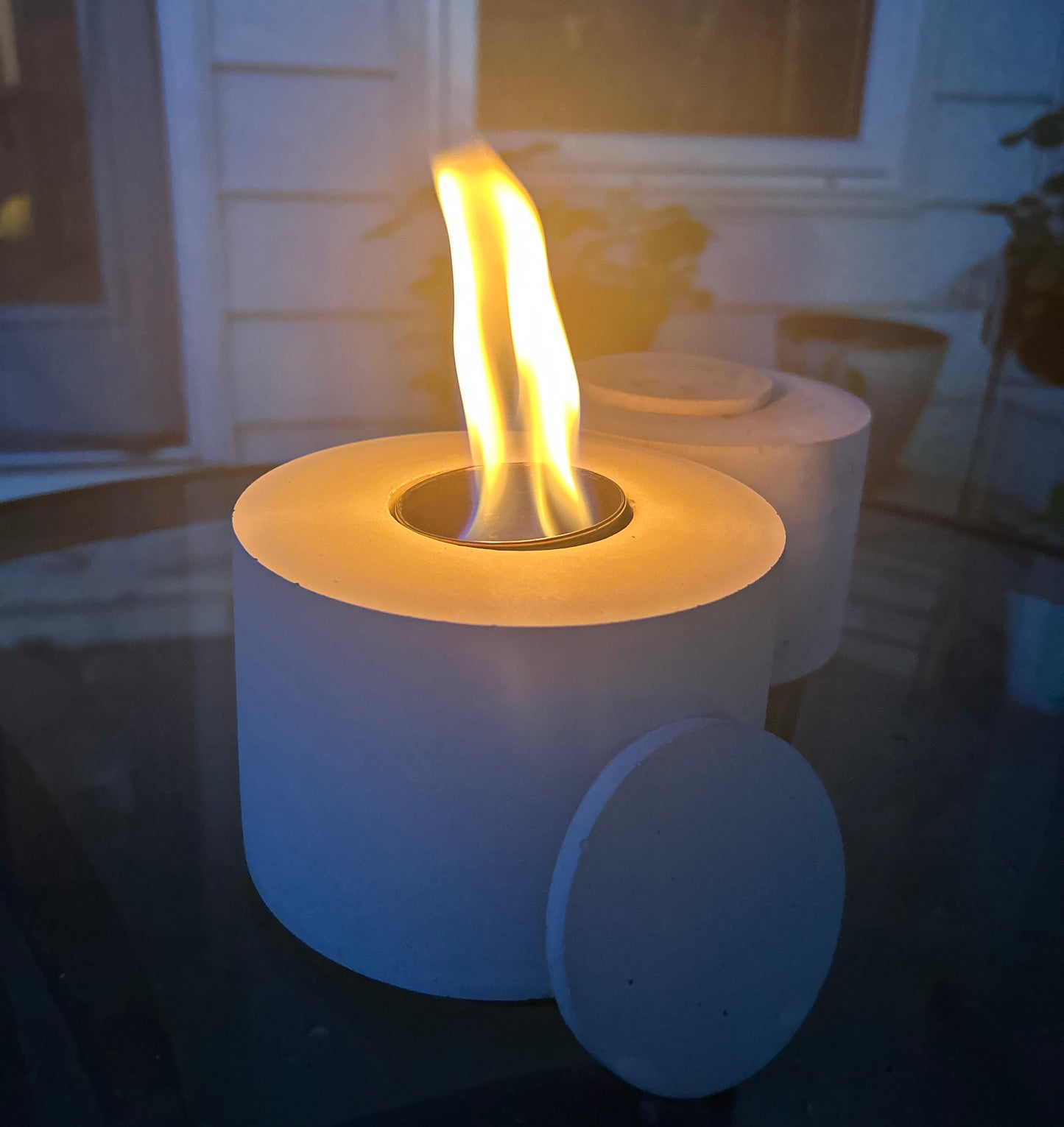 CozyGlow Cement Tabletop Fire Pit