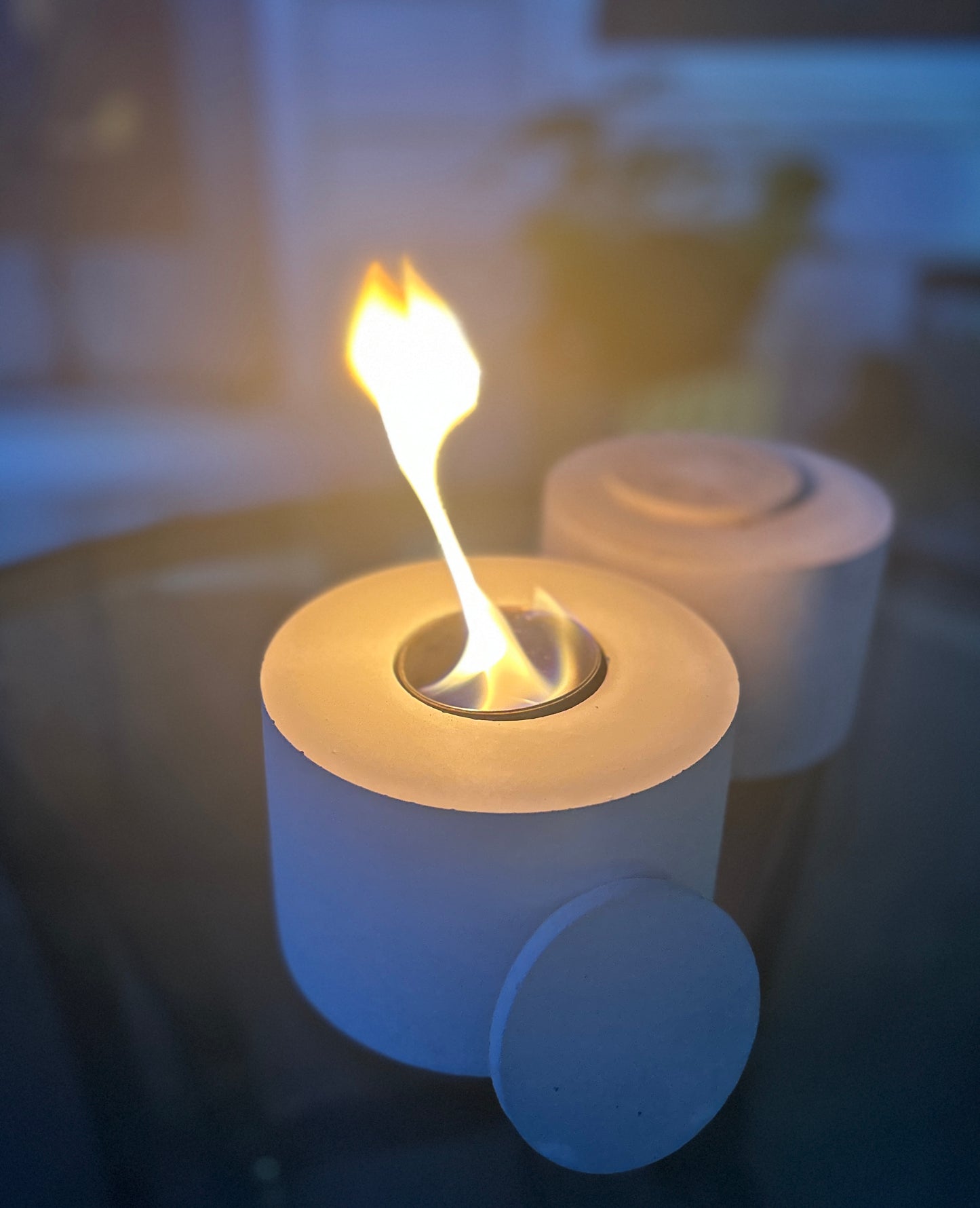 CozyGlow Cement Tabletop Fire Pit