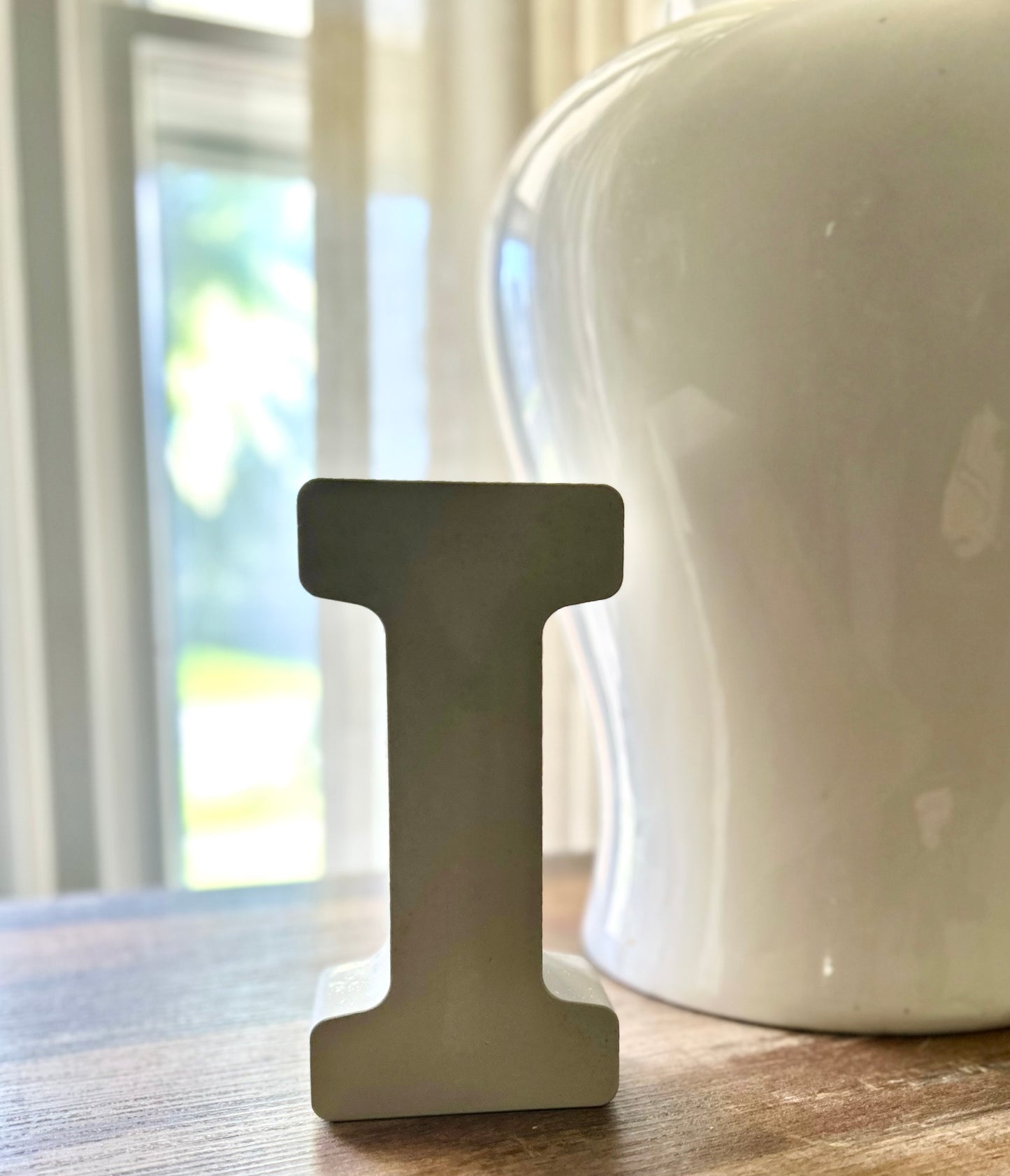 Sturdy Statement Large Cement Letter