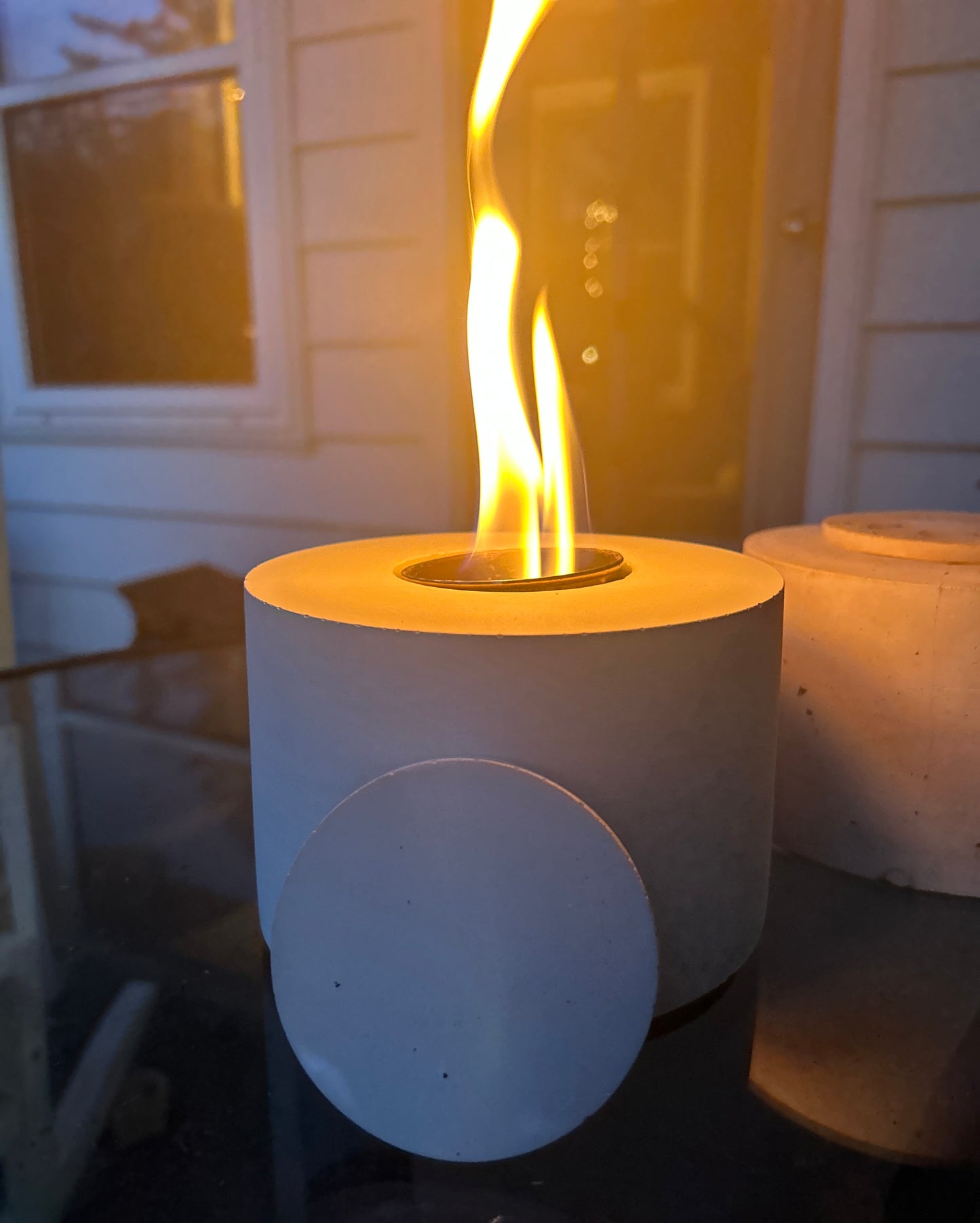 CozyGlow Cement Tabletop Fire Pit