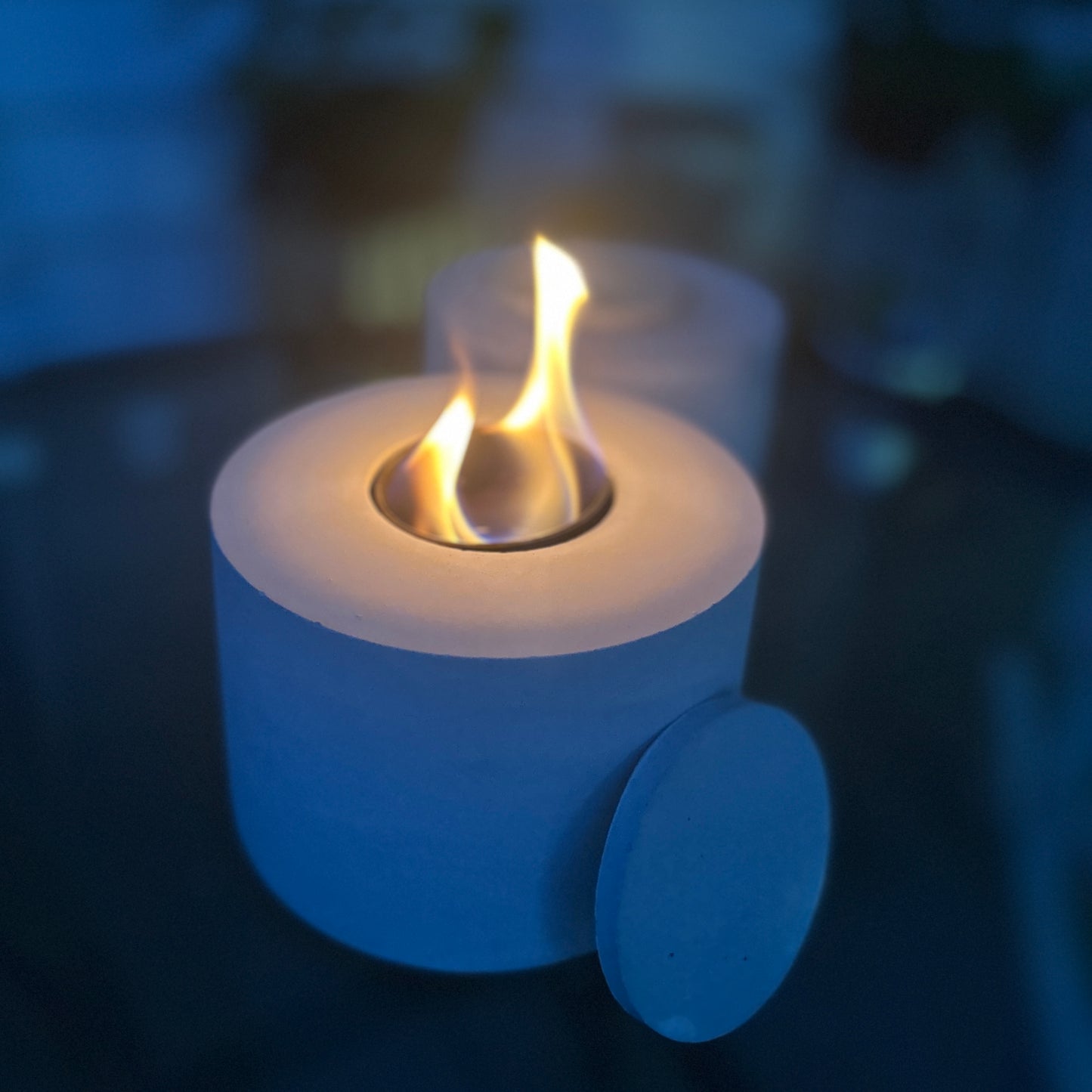 CozyGlow Cement Tabletop Fire Pit