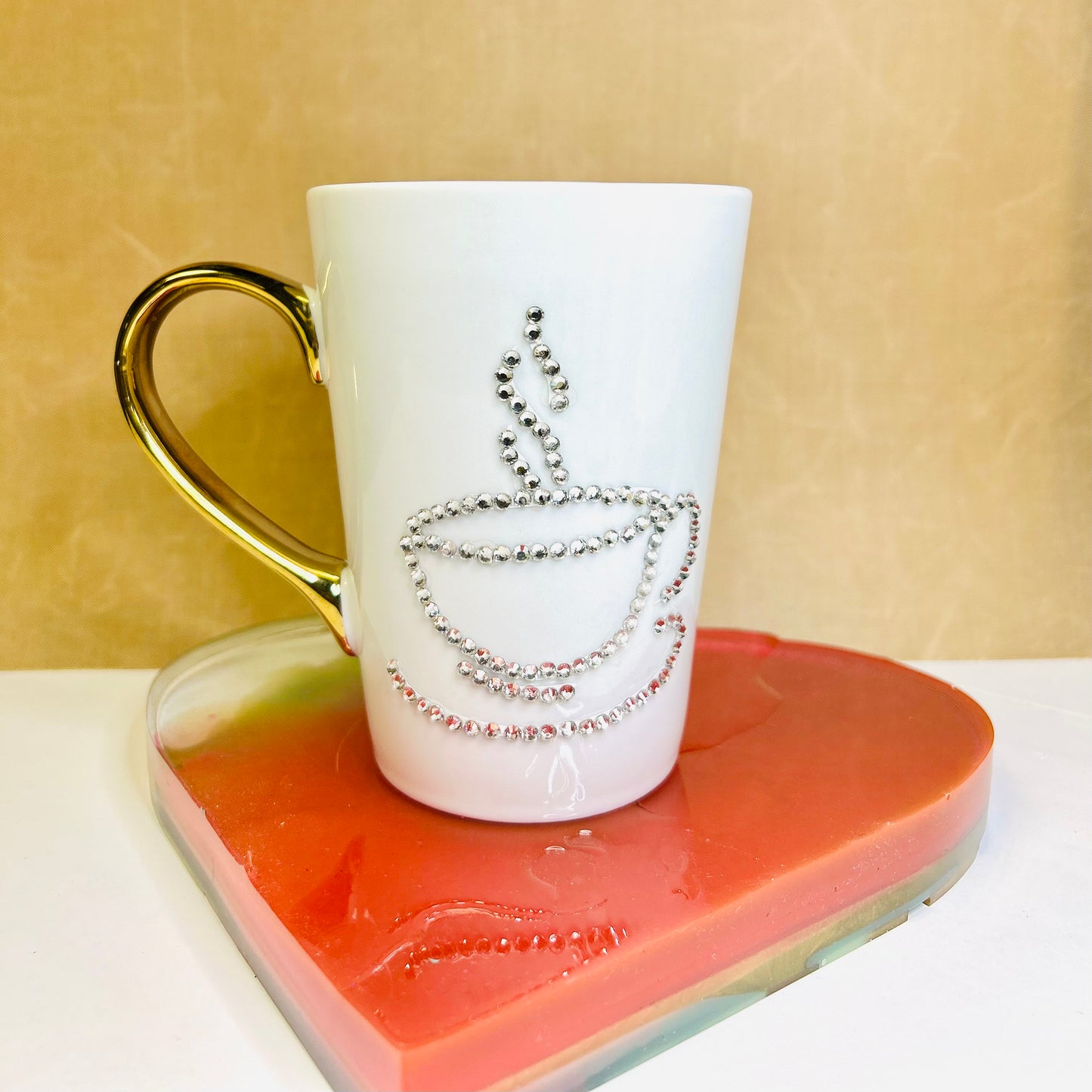 Lux Sparkle Rhinestone Ceramic Mug