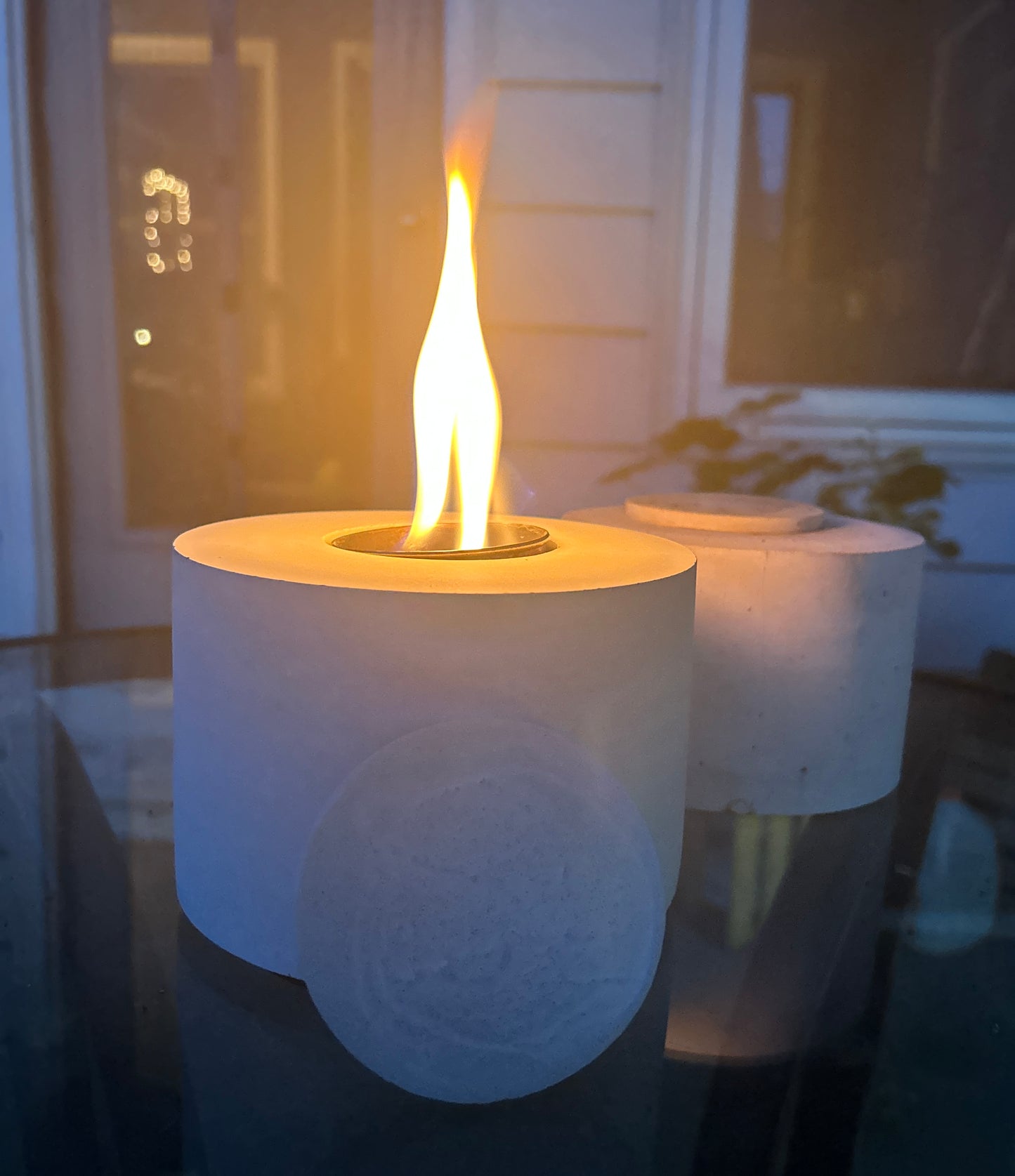 CozyGlow Cement Tabletop Fire Pit