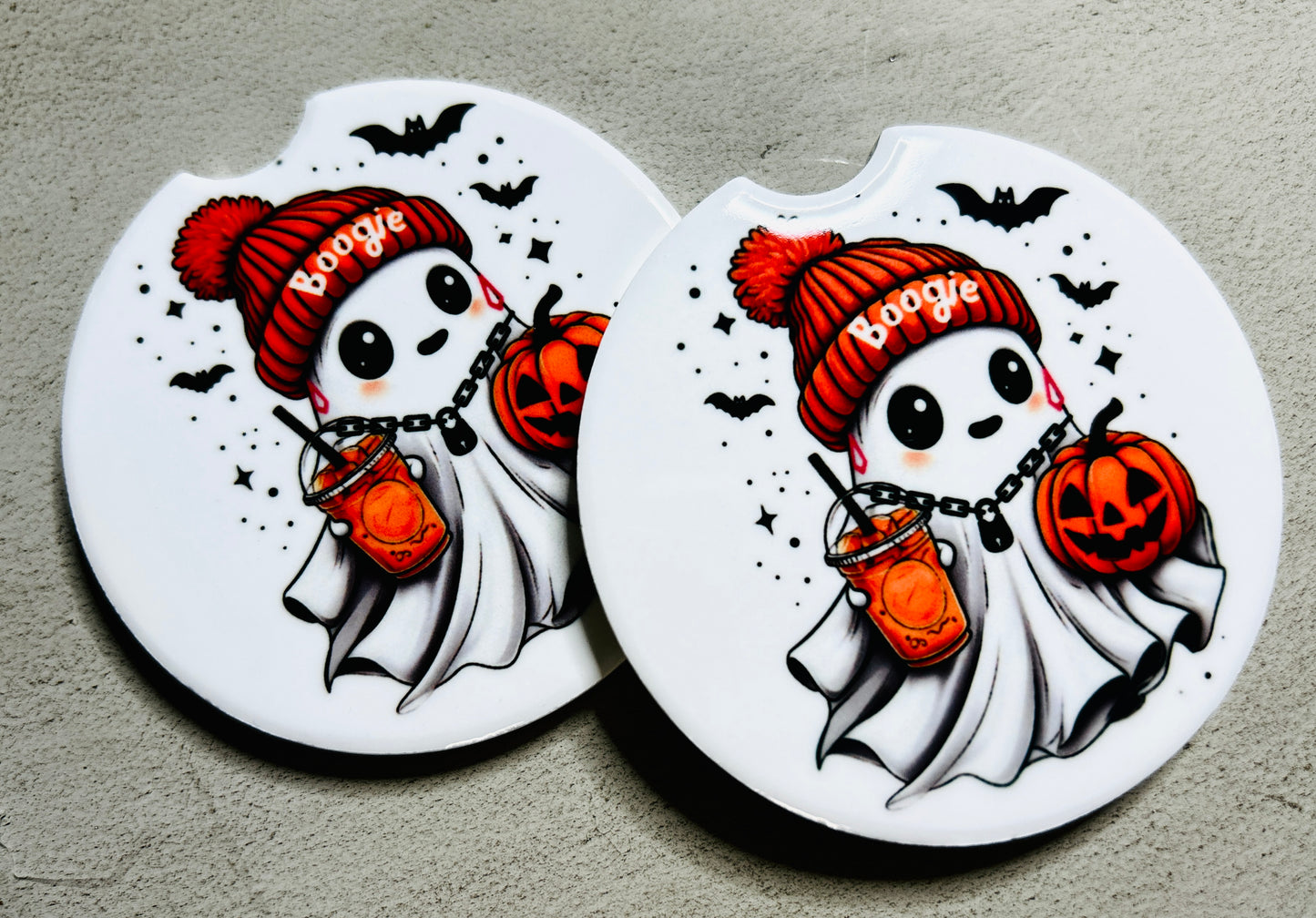Ceramic Car Coasters (Handmade set of 2 Cup Coasters)