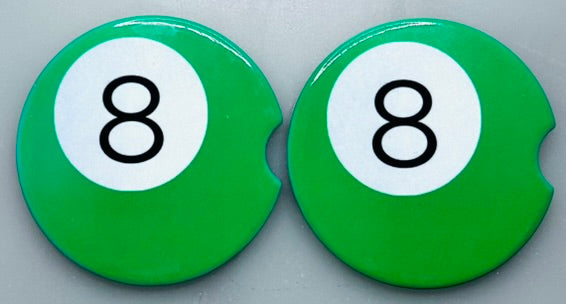 Ceramic Car Coasters (Handmade set of 2 Cup Coasters)