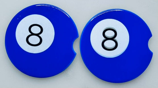 Ceramic Car Coasters (Handmade set of 2 Cup Coasters)