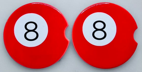 Ceramic Car Coasters (Handmade set of 2 Cup Coasters)