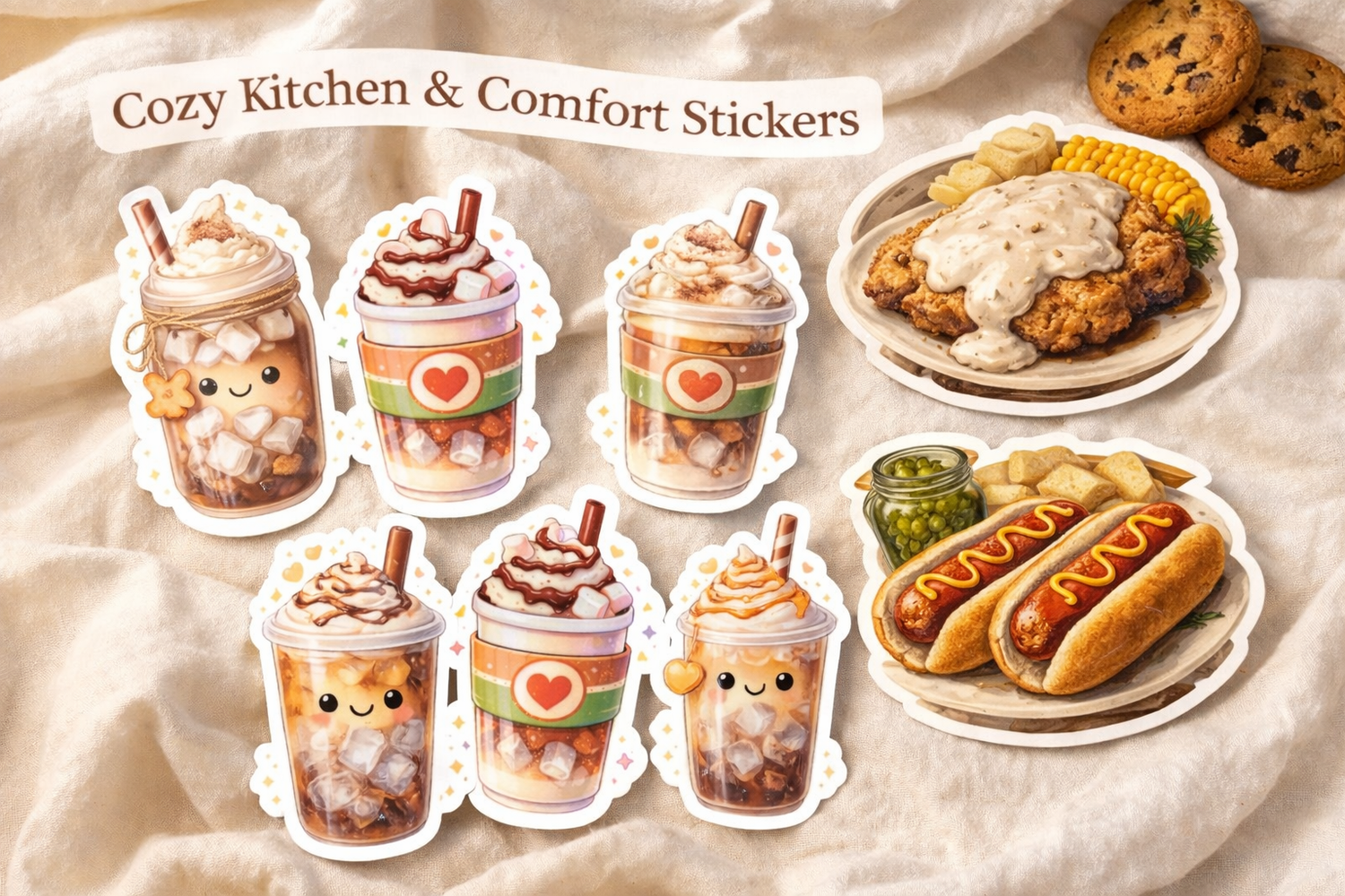 Cozy Comfort Stickers