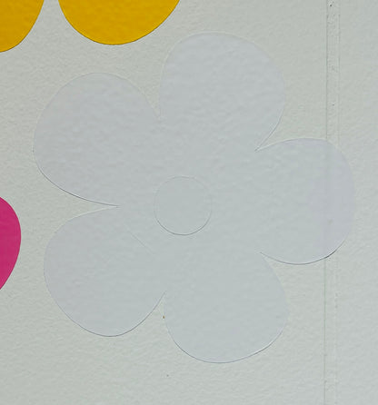Daisy Wall Decals – Floral Peel and Stick Wall Art for Bedrooms & Nurseries