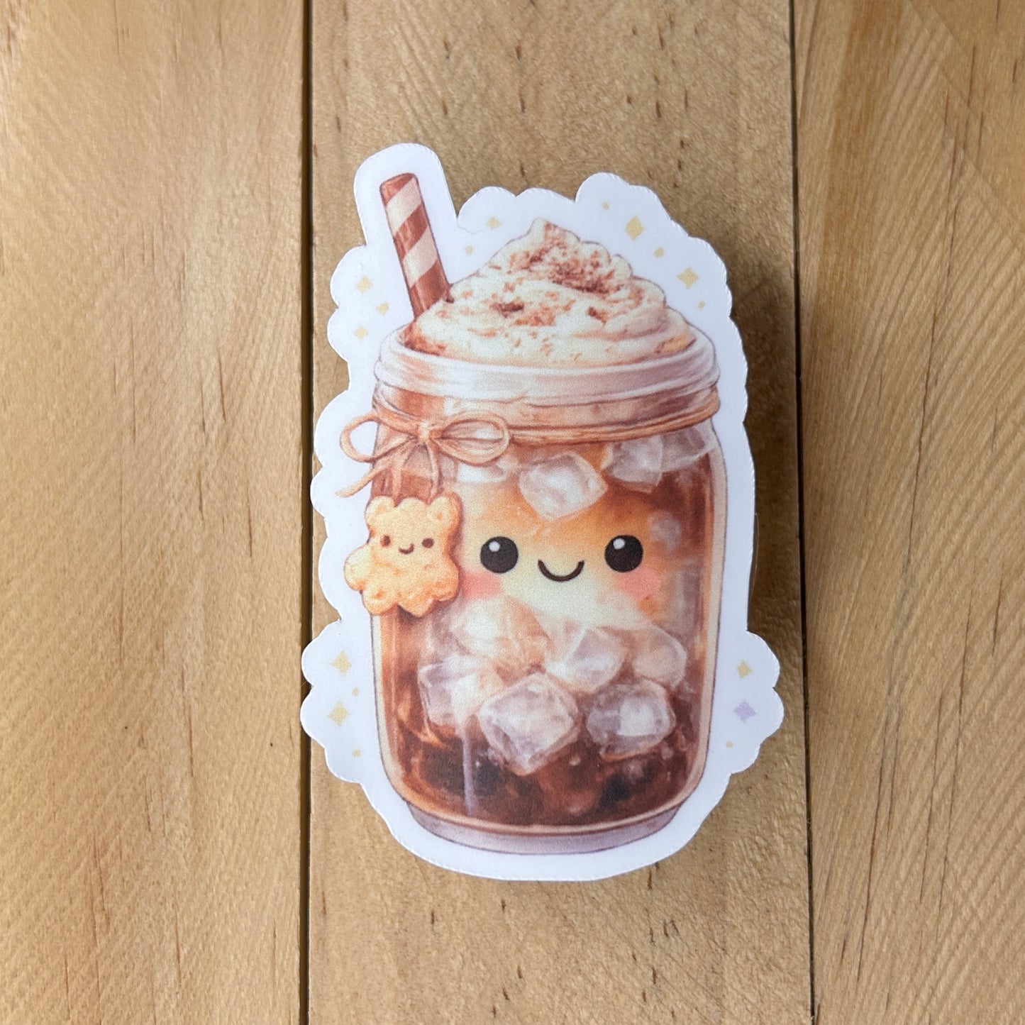 Cozy Ice Coffee Stickers - Waterproof Vinyl