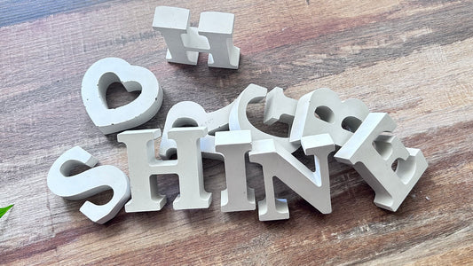 Mini Cement Letters 2.5