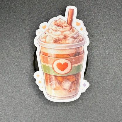 Cozy Ice Coffee Stickers - Waterproof Vinyl