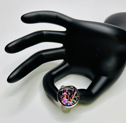 PrismShift Resin Ring – Handmade Dichroic Statement Ring
