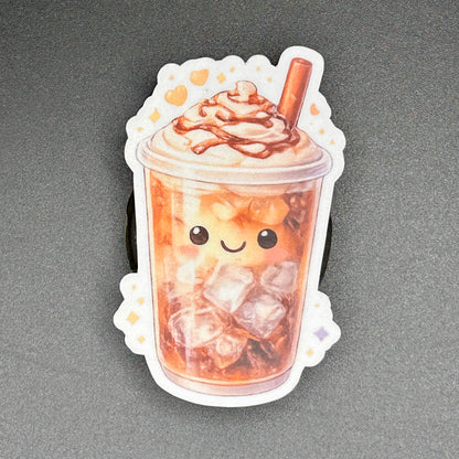 Cozy Ice Coffee Stickers - Waterproof Vinyl