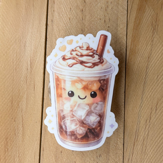 Cozy Ice Coffee Stickers - Waterproof Vinyl