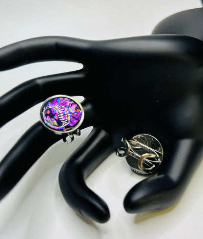 PrismShift Resin Ring – Handmade Dichroic Statement Ring