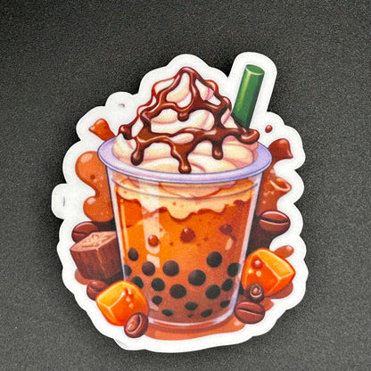 Cute Boba Stickers – Waterproof Vinyl Bubble Tea Stickers – 3” Colorful Stickers