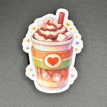 Cozy Ice Coffee Stickers - Waterproof Vinyl
