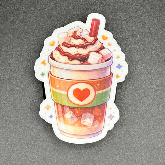 Cozy Ice Coffee Stickers - Waterproof Vinyl