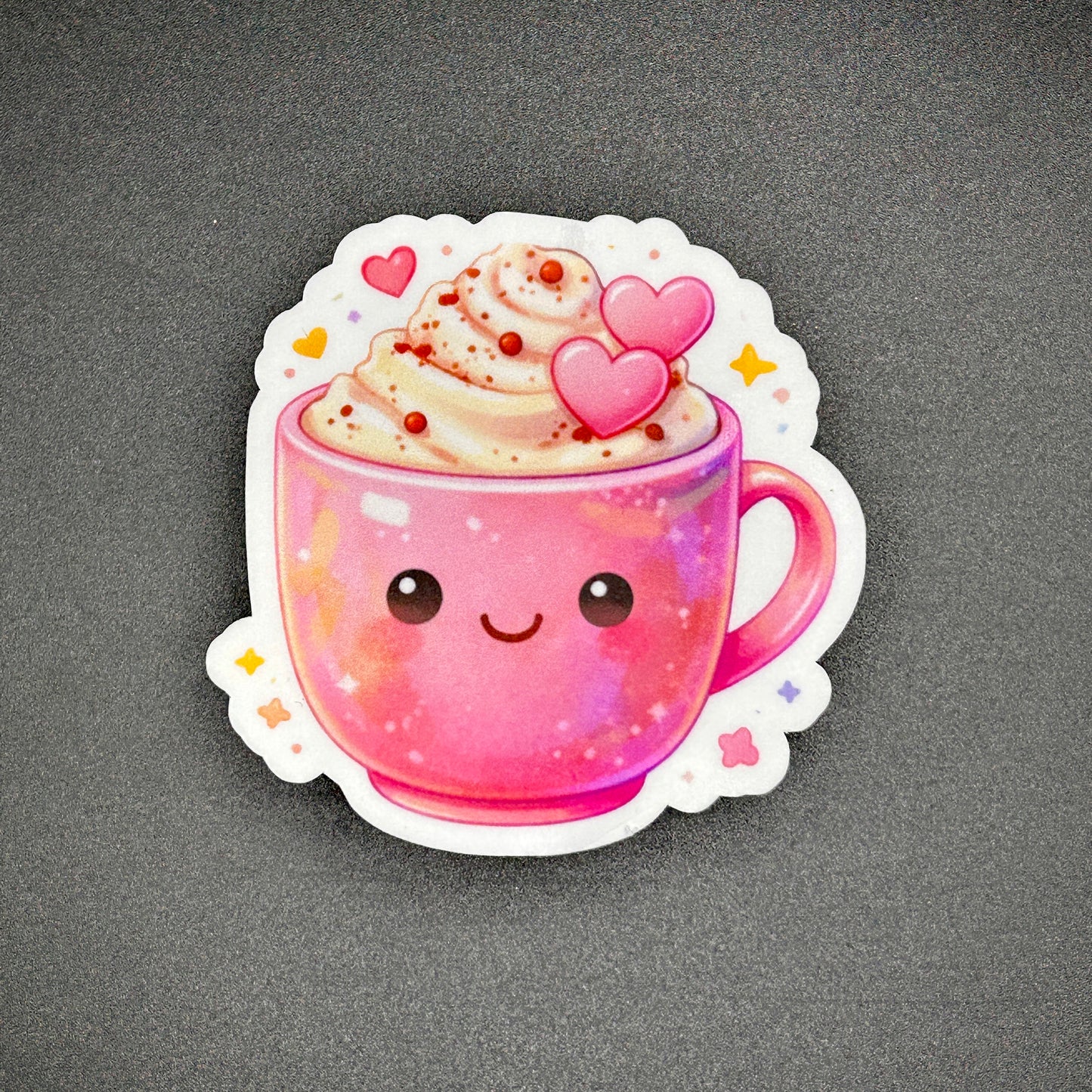 Hot Coffee Cup Stickers - Waterproof 3"