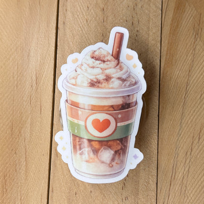 Cozy Ice Coffee Stickers - Waterproof Vinyl