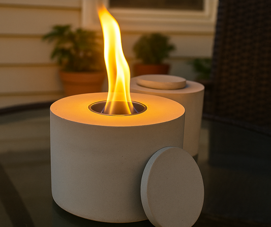 CozyGlow Cement Tabletop Fire Pit