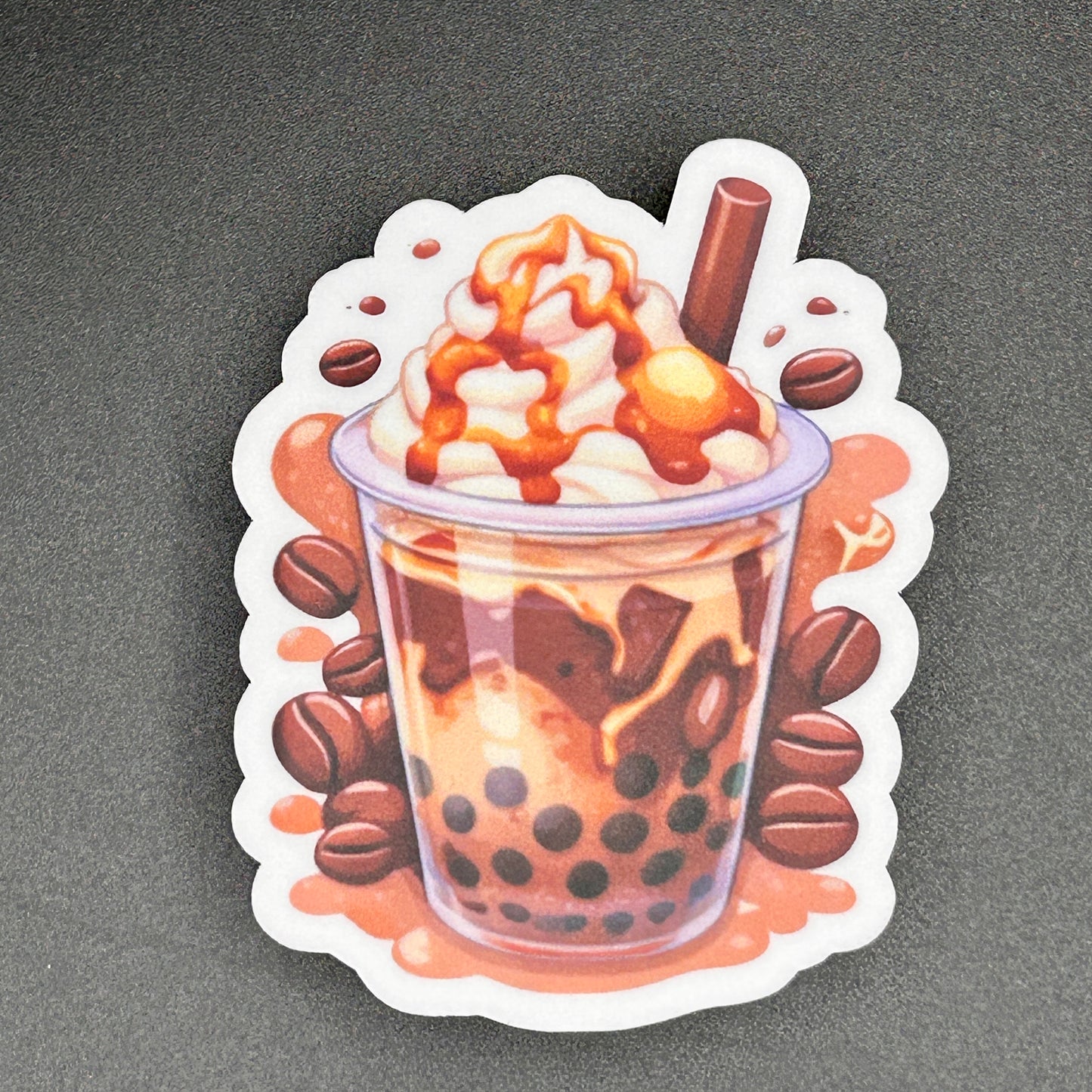 Cute Boba Stickers – Waterproof Vinyl Bubble Tea Stickers – 3” Colorful Stickers