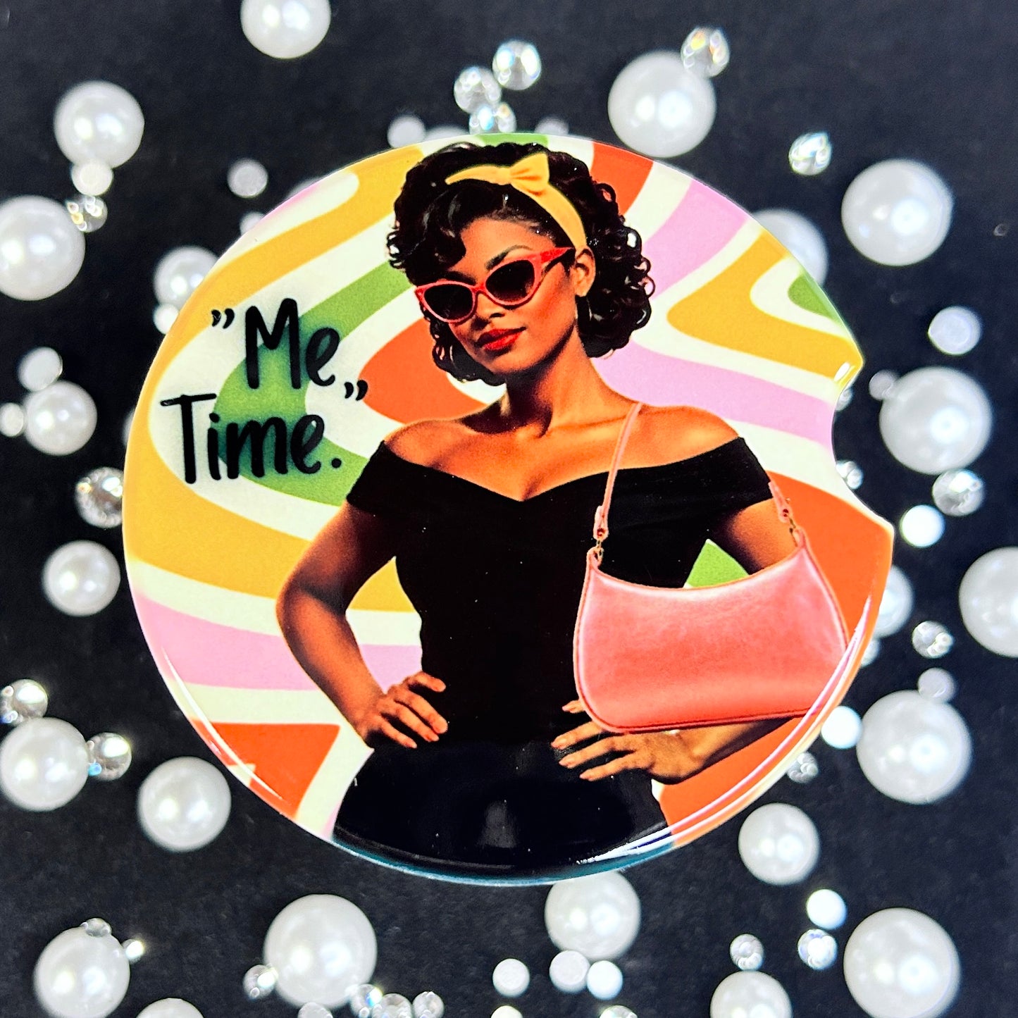 Vintage Sass Ceramic Car Coasters – Retro 50s & 60s Style