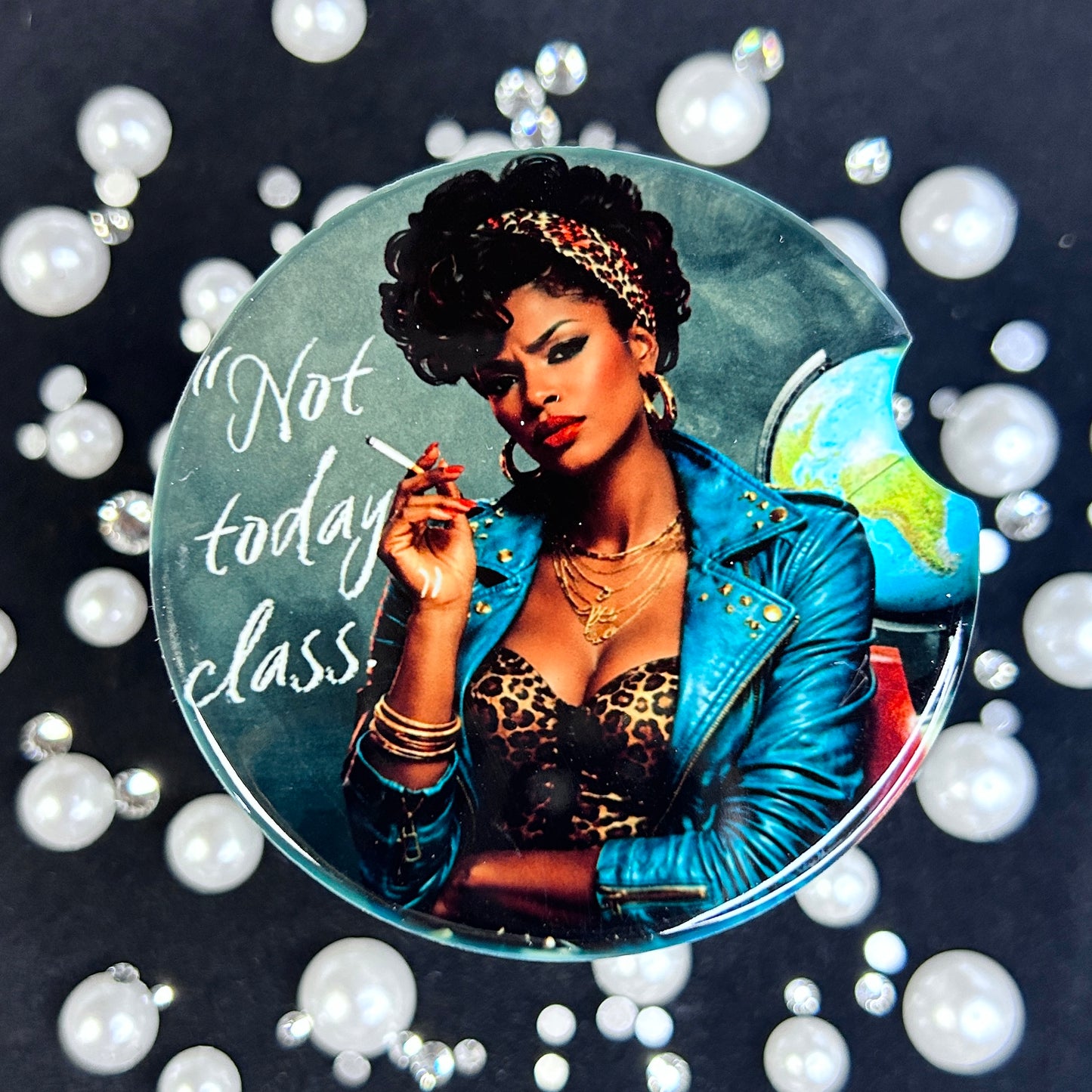 Vintage Sass Ceramic Car Coasters – Retro 50s & 60s Style