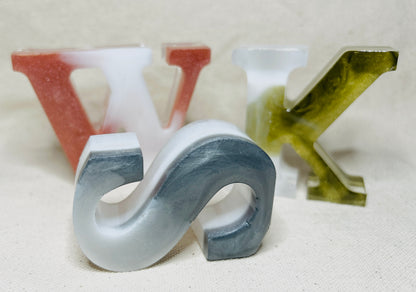 LuxeBlend Resin Mini Letters