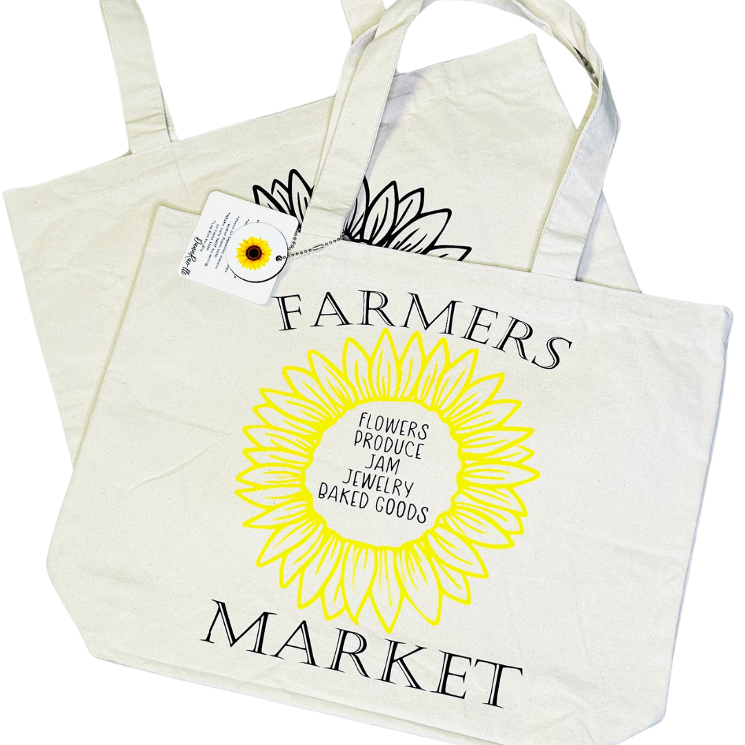 Farmers Market Canvas Tote Large